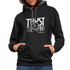 Trust The Timing W Contrast Hoodie - black/asphalt