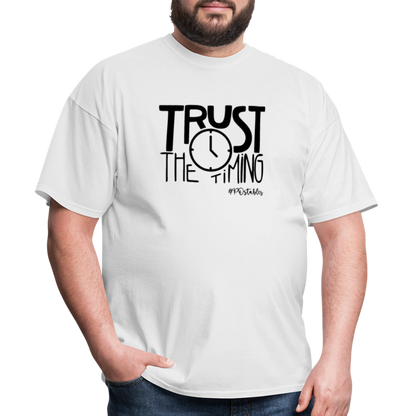 Trust The Timing B Unisex Classic T-Shirt - white