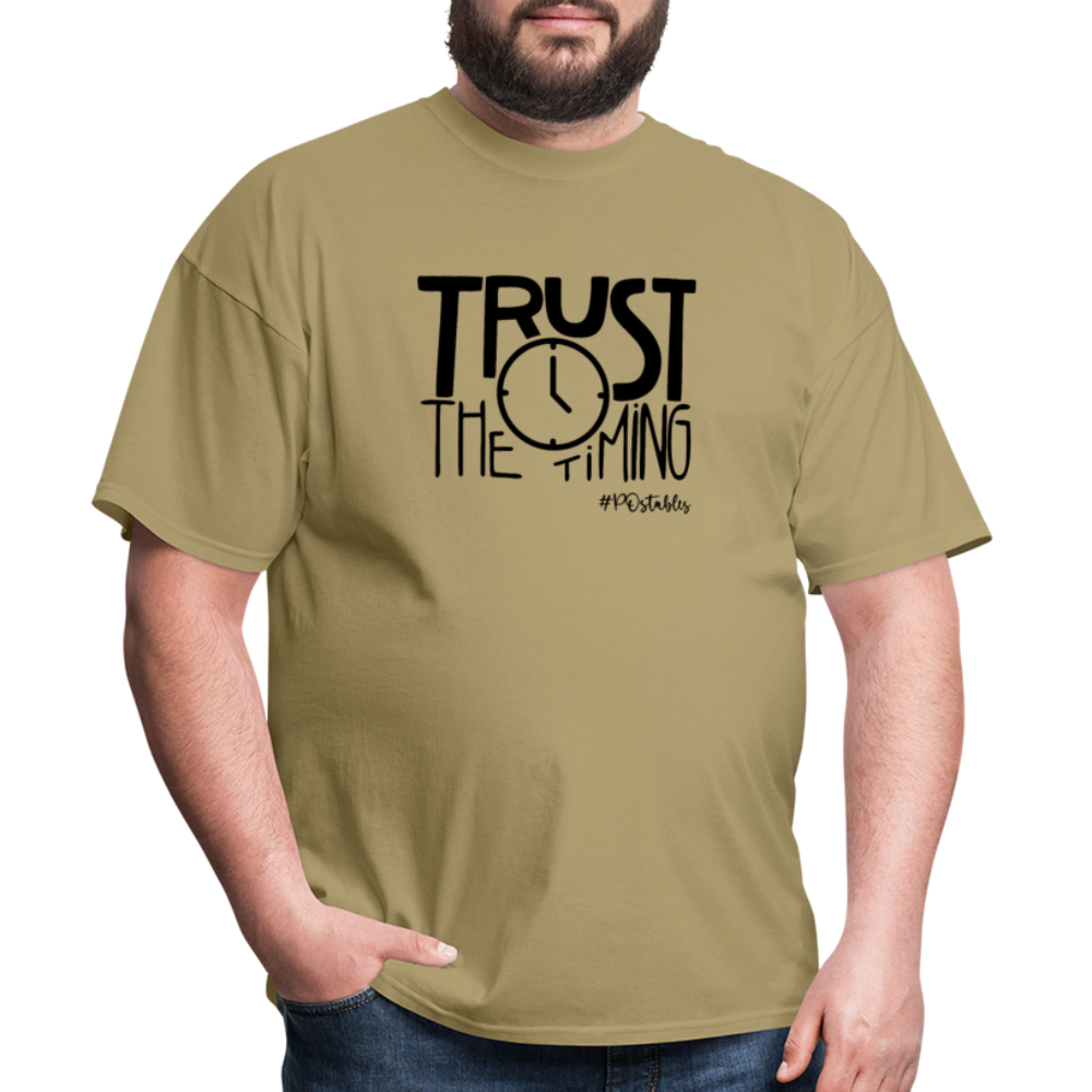 Trust The Timing B Unisex Classic T-Shirt - khaki