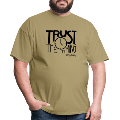 Trust The Timing B Unisex Classic T-Shirt - khaki