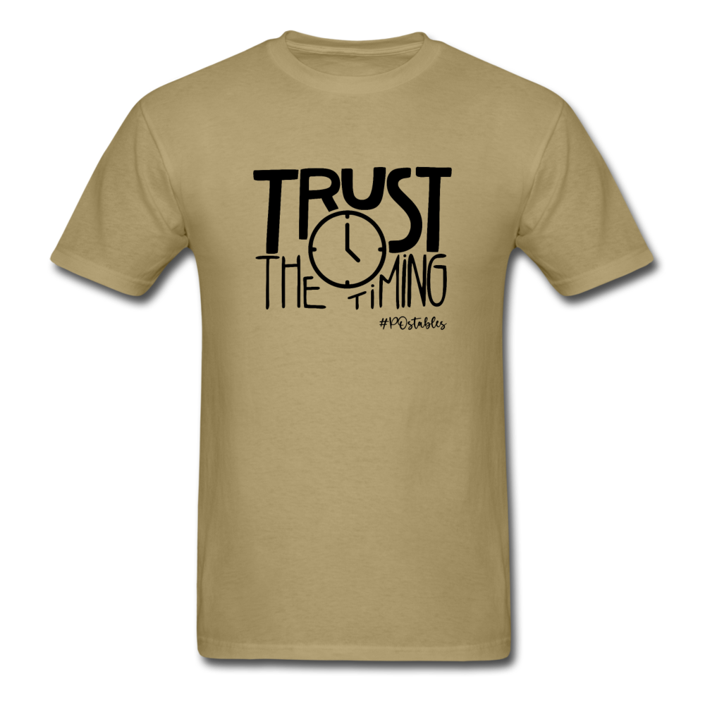 Trust The Timing B Unisex Classic T-Shirt - khaki