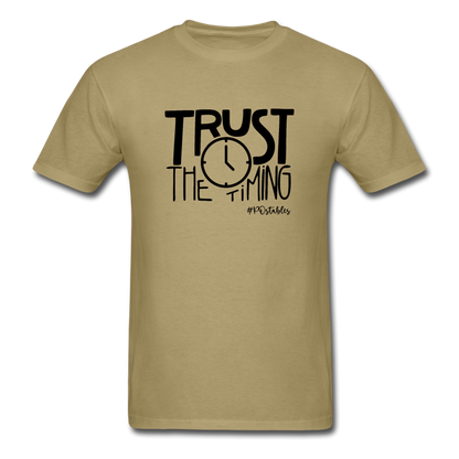 Trust The Timing B Unisex Classic T-Shirt - khaki