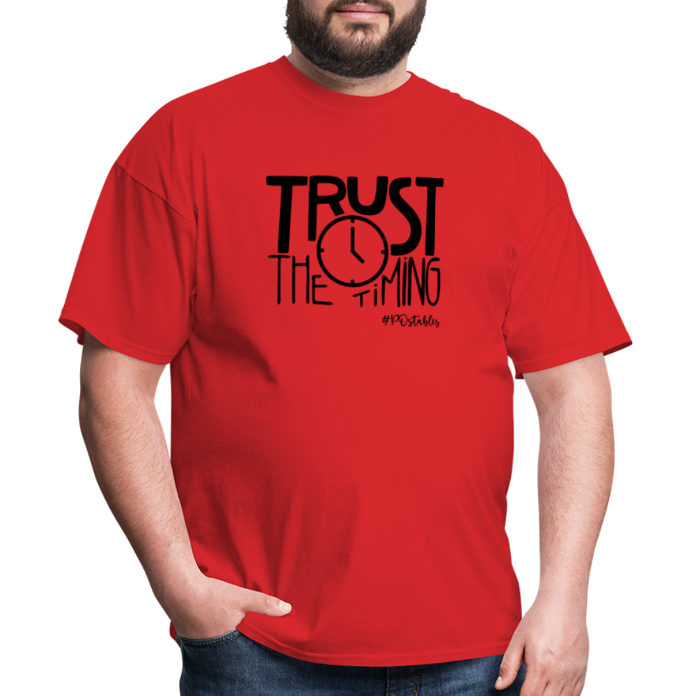 Trust The Timing B Unisex Classic T-Shirt - red