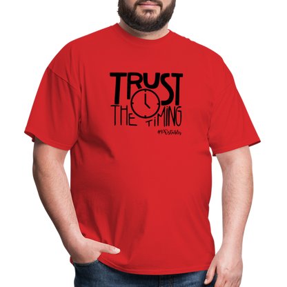 Trust The Timing B Unisex Classic T-Shirt - red