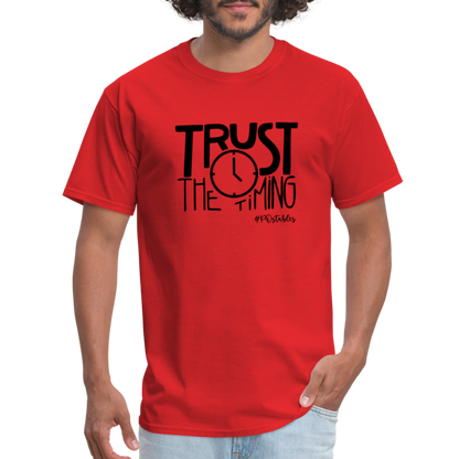 Trust The Timing B Unisex Classic T-Shirt - red