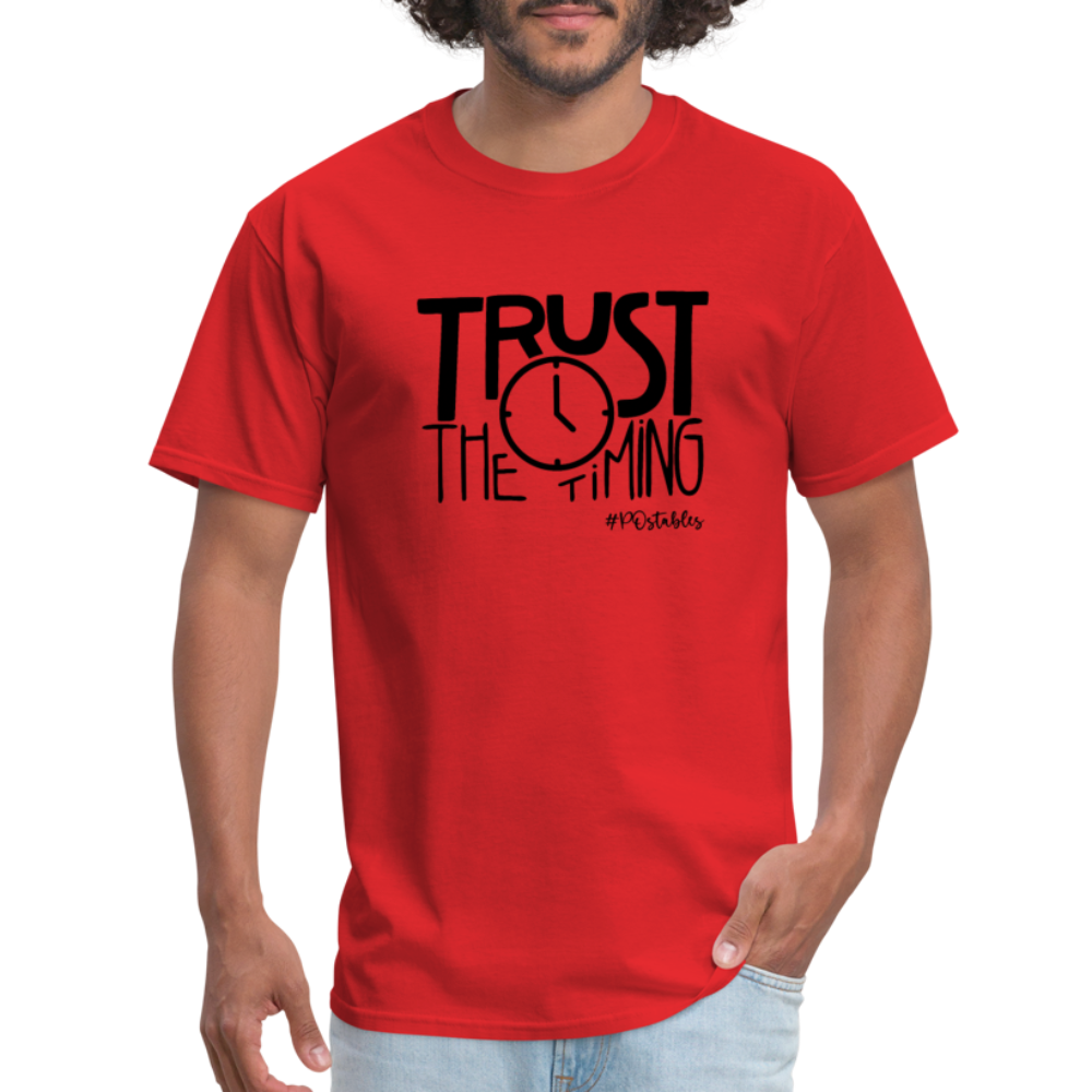 Trust The Timing B Unisex Classic T-Shirt - red
