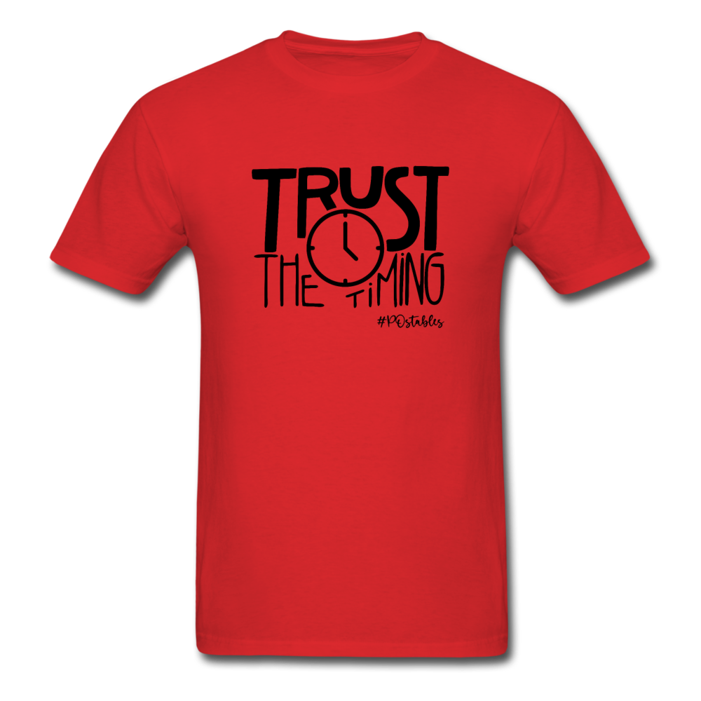 Trust The Timing B Unisex Classic T-Shirt - red