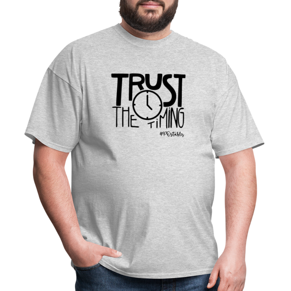 Trust The Timing B Unisex Classic T-Shirt - heather gray