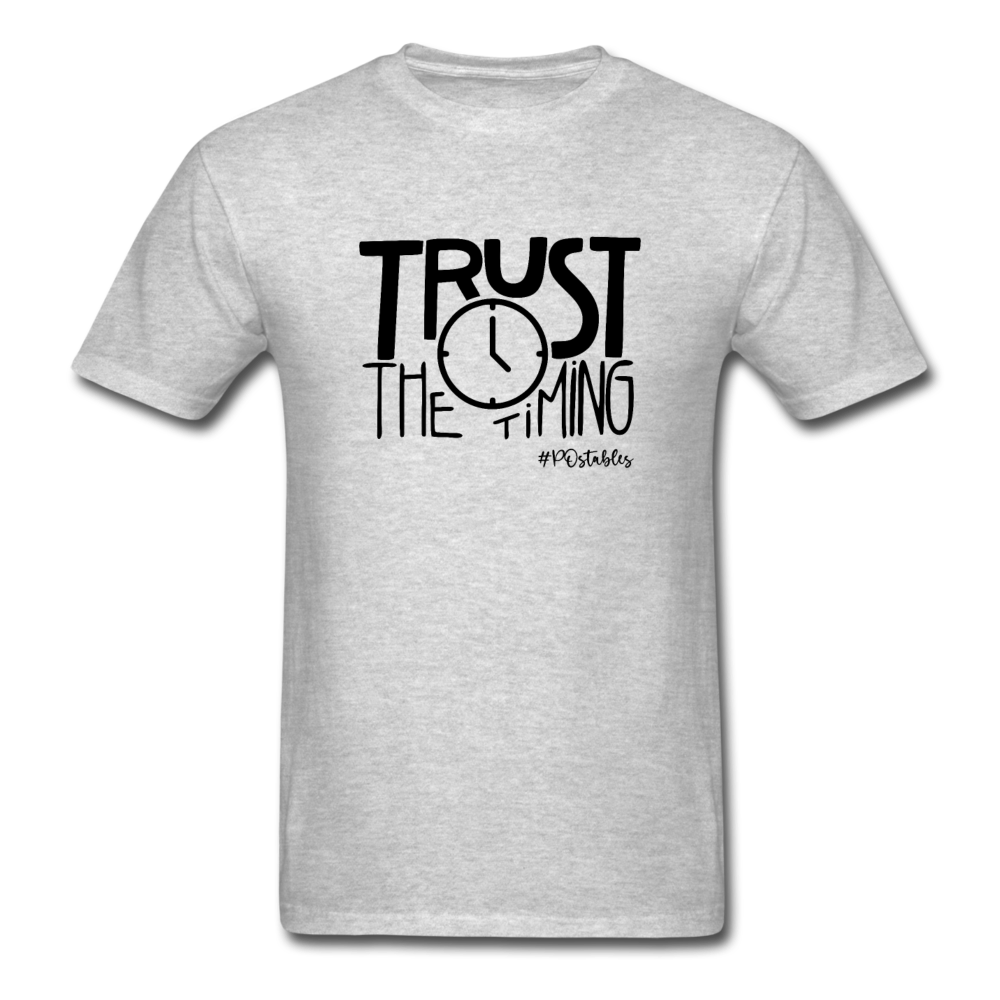 Trust The Timing B Unisex Classic T-Shirt - heather gray