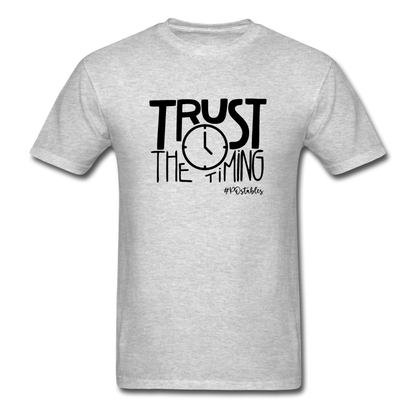 Trust The Timing B Unisex Classic T-Shirt - heather gray