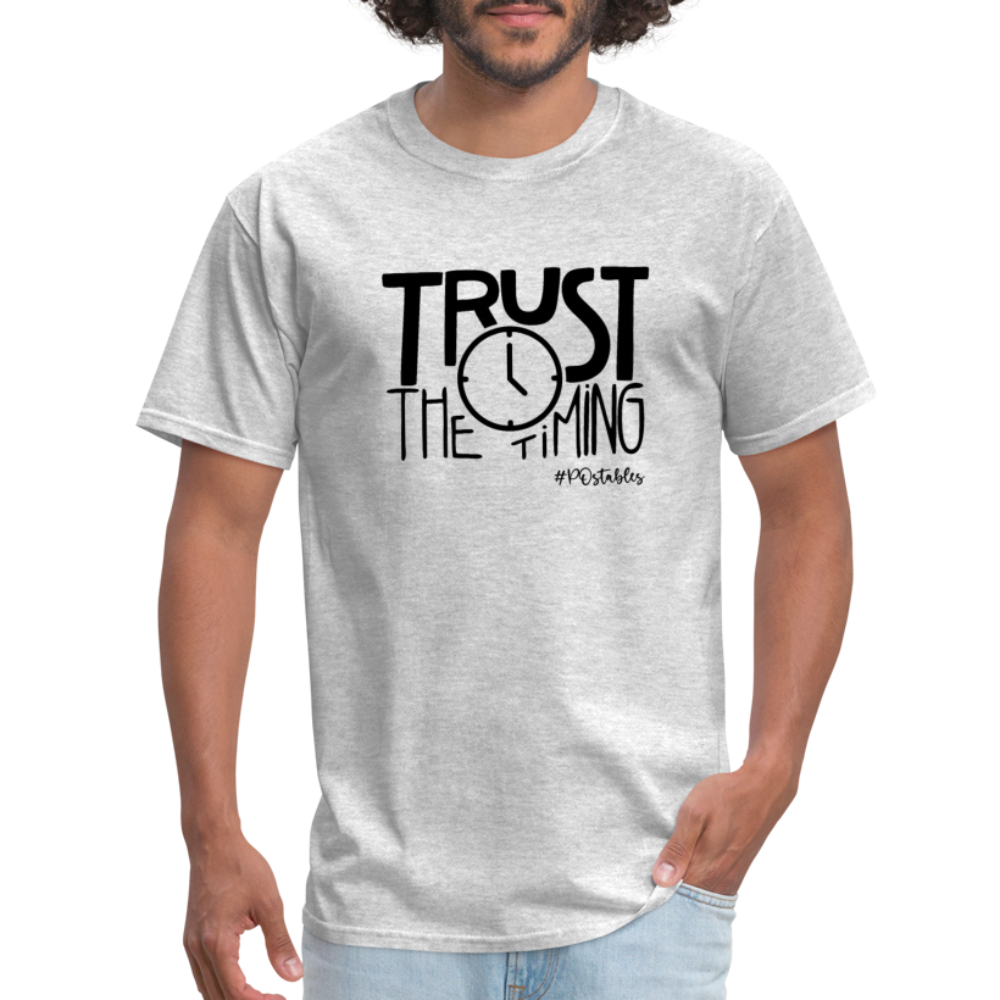 Trust The Timing B Unisex Classic T-Shirt - heather gray