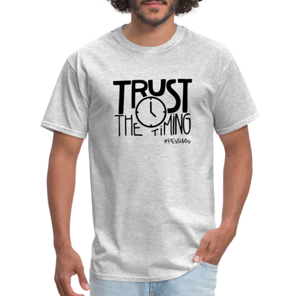 Trust The Timing B Unisex Classic T-Shirt - heather gray