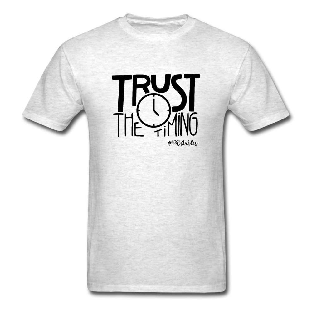 Trust The Timing B Unisex Classic T-Shirt - light heather gray