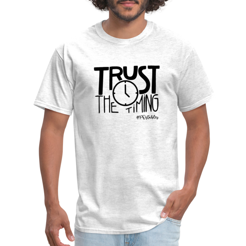 Trust The Timing B Unisex Classic T-Shirt - light heather gray
