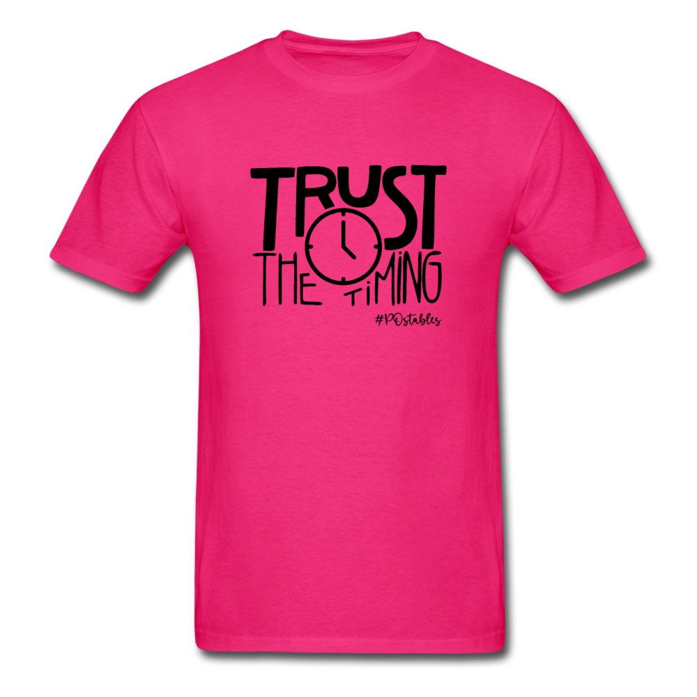 Trust The Timing B Unisex Classic T-Shirt - fuchsia