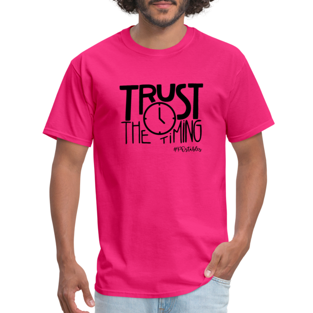 Trust The Timing B Unisex Classic T-Shirt - fuchsia