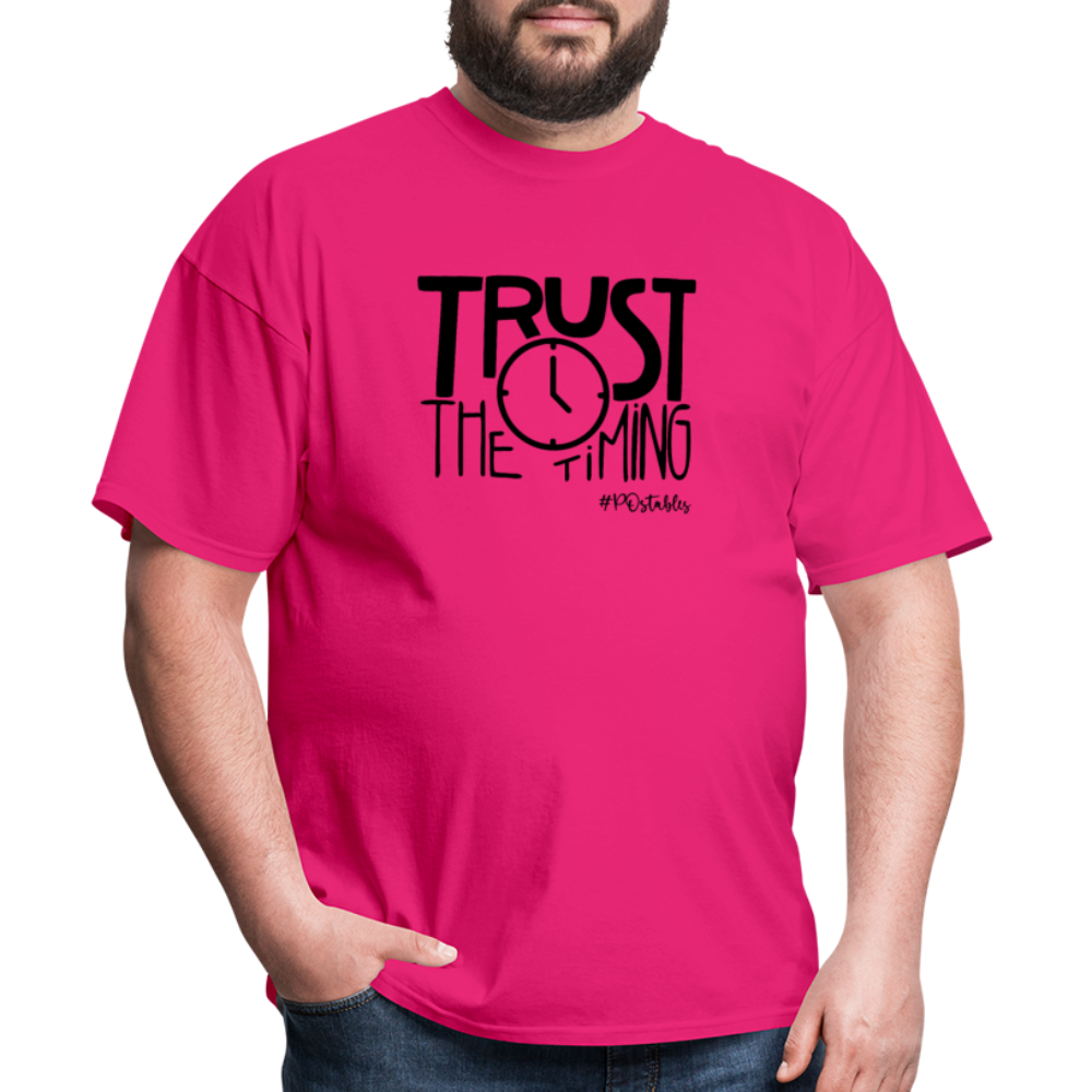 Trust The Timing B Unisex Classic T-Shirt - fuchsia