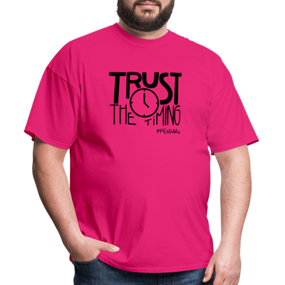 Trust The Timing B Unisex Classic T-Shirt - fuchsia