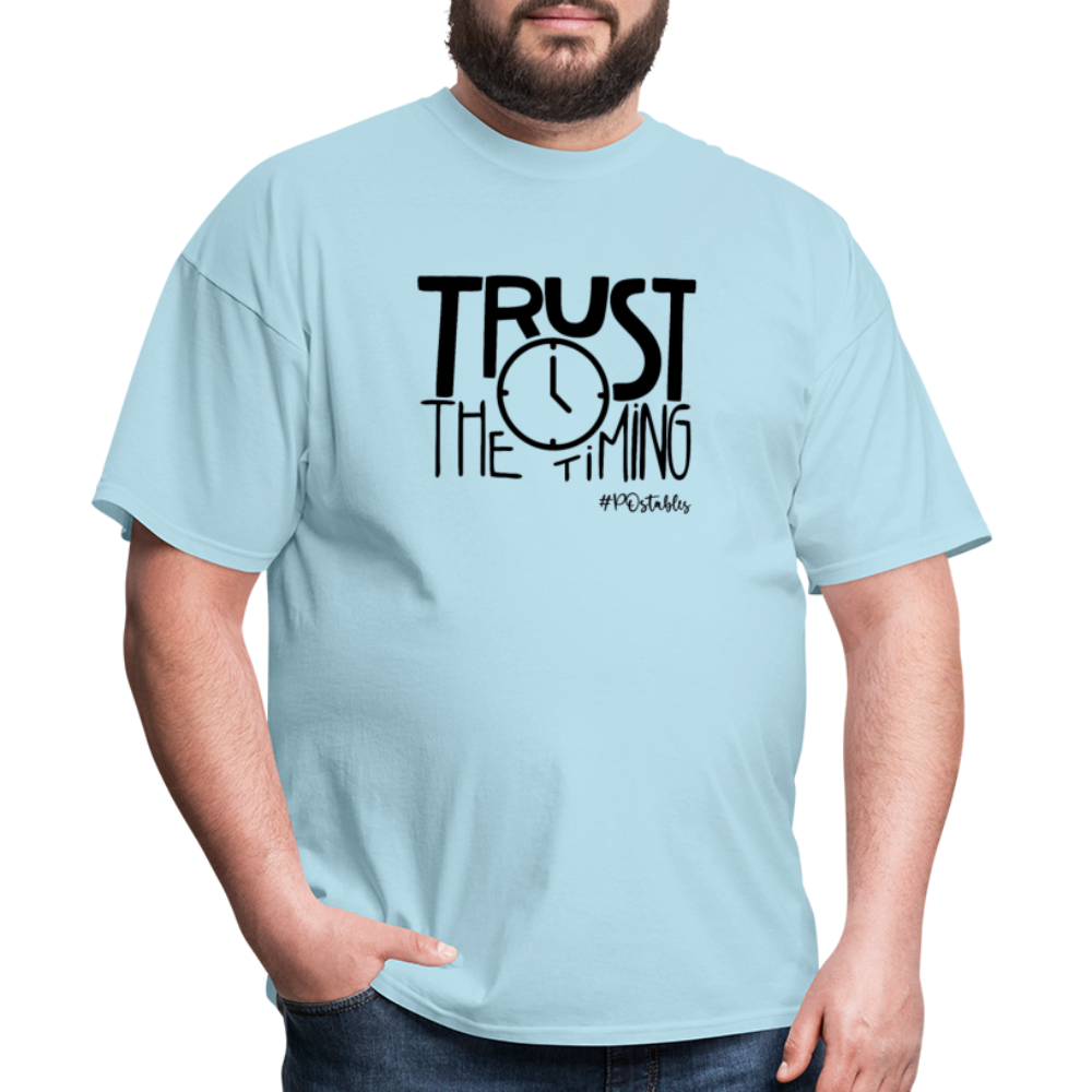 Trust The Timing B Unisex Classic T-Shirt - powder blue