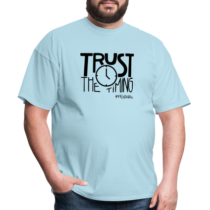 Trust The Timing B Unisex Classic T-Shirt - powder blue