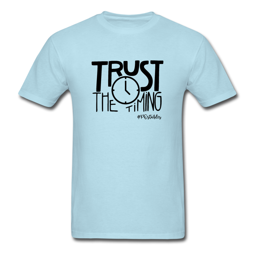 Trust The Timing B Unisex Classic T-Shirt - powder blue