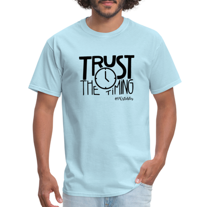 Trust The Timing B Unisex Classic T-Shirt - powder blue