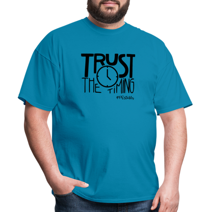 Trust The Timing B Unisex Classic T-Shirt - turquoise