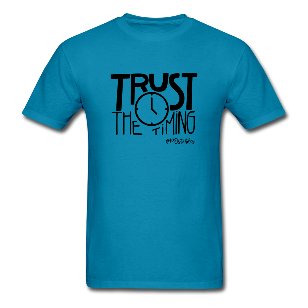 Trust The Timing B Unisex Classic T-Shirt - turquoise