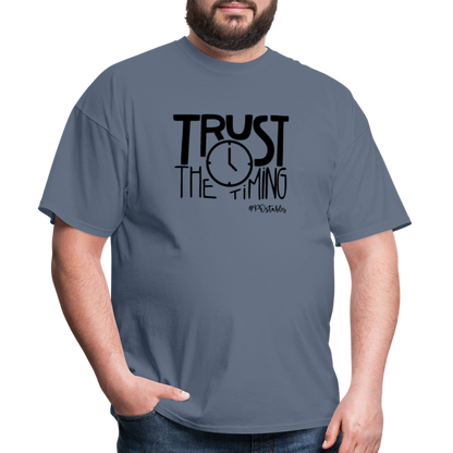 Trust The Timing B Unisex Classic T-Shirt - denim