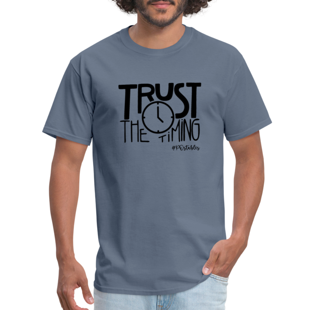 Trust The Timing B Unisex Classic T-Shirt - denim