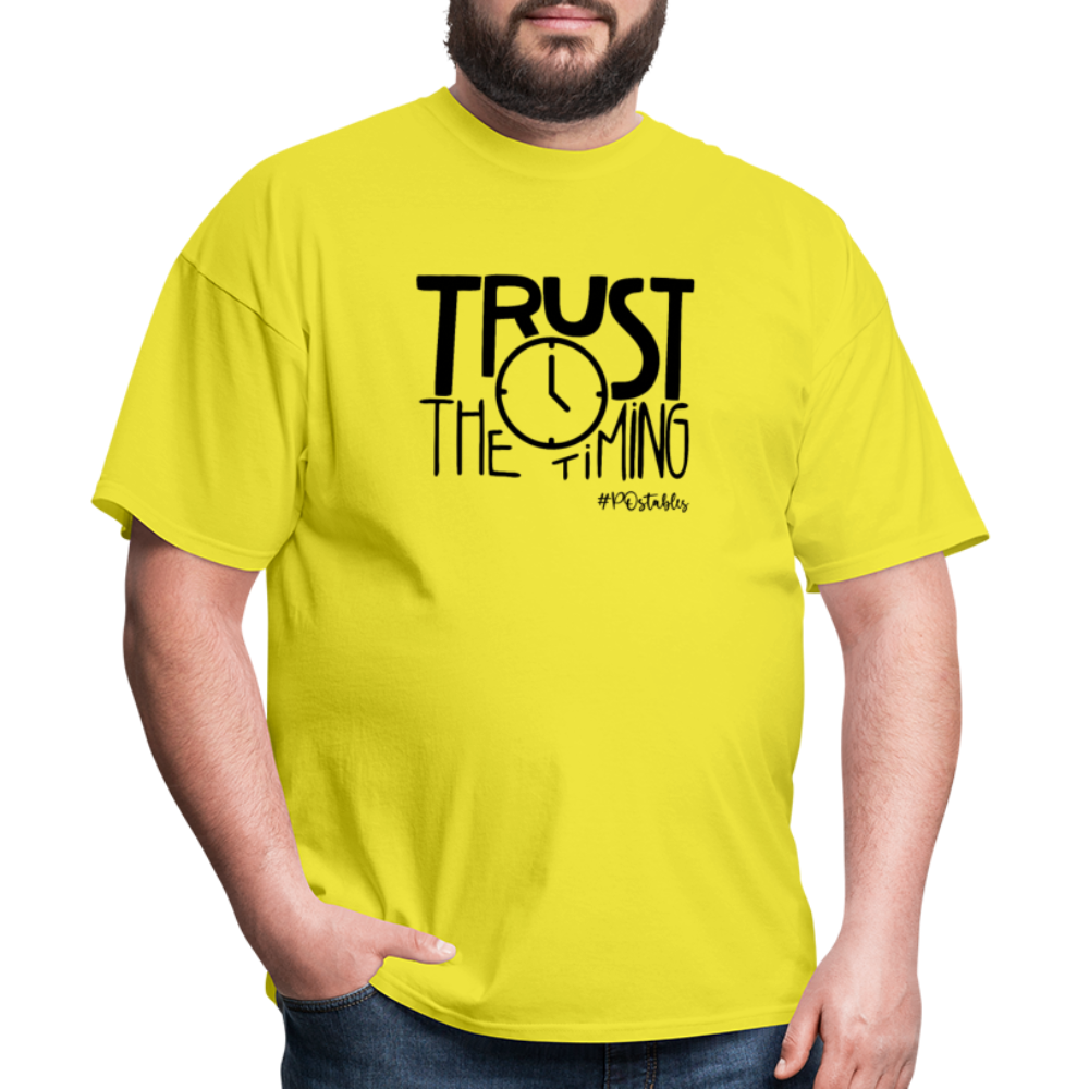 Trust The Timing B Unisex Classic T-Shirt - yellow