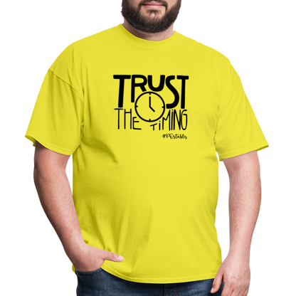 Trust The Timing B Unisex Classic T-Shirt - yellow