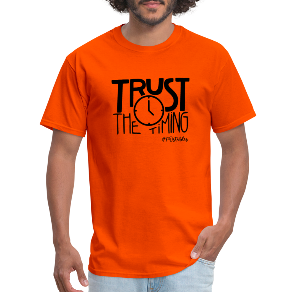 Trust The Timing B Unisex Classic T-Shirt - orange