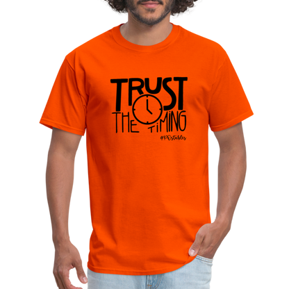 Trust The Timing B Unisex Classic T-Shirt - orange