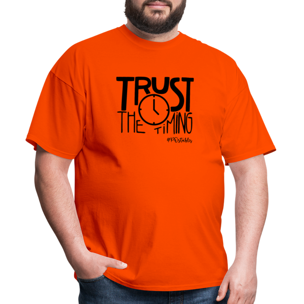 Trust The Timing B Unisex Classic T-Shirt - orange