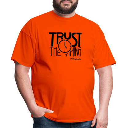 Trust The Timing B Unisex Classic T-Shirt - orange