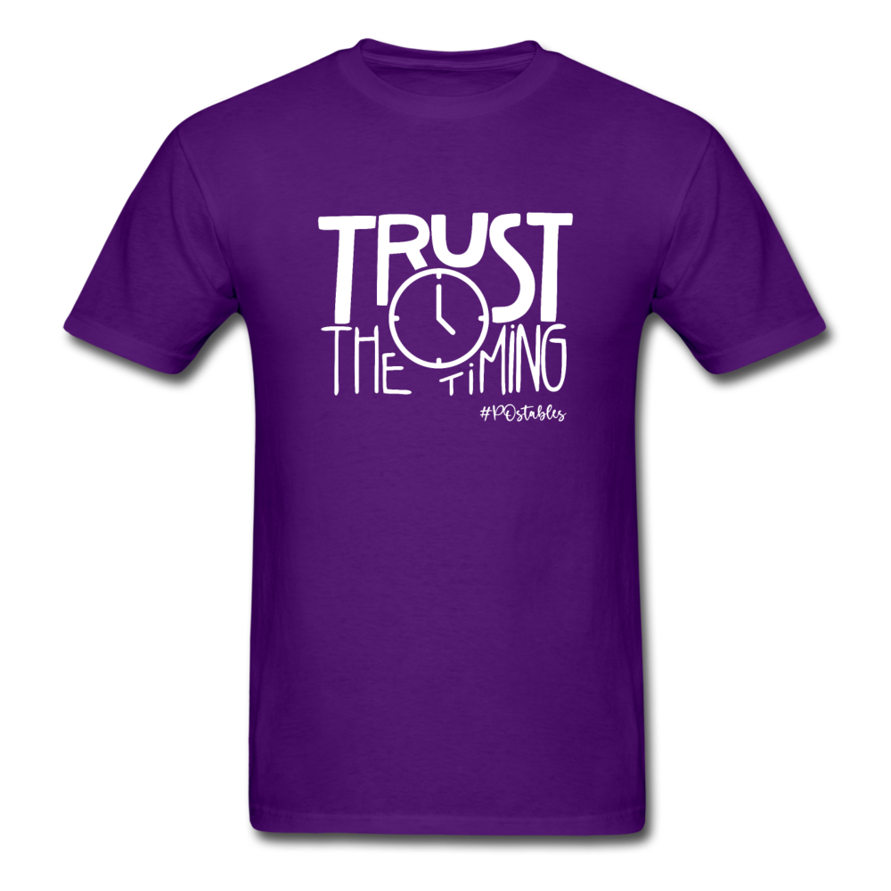 Trust The Timing W Unisex Classic T-Shirt - purple