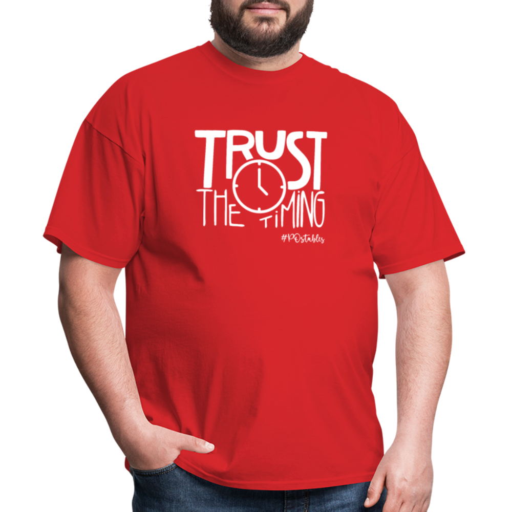Trust The Timing W Unisex Classic T-Shirt - red