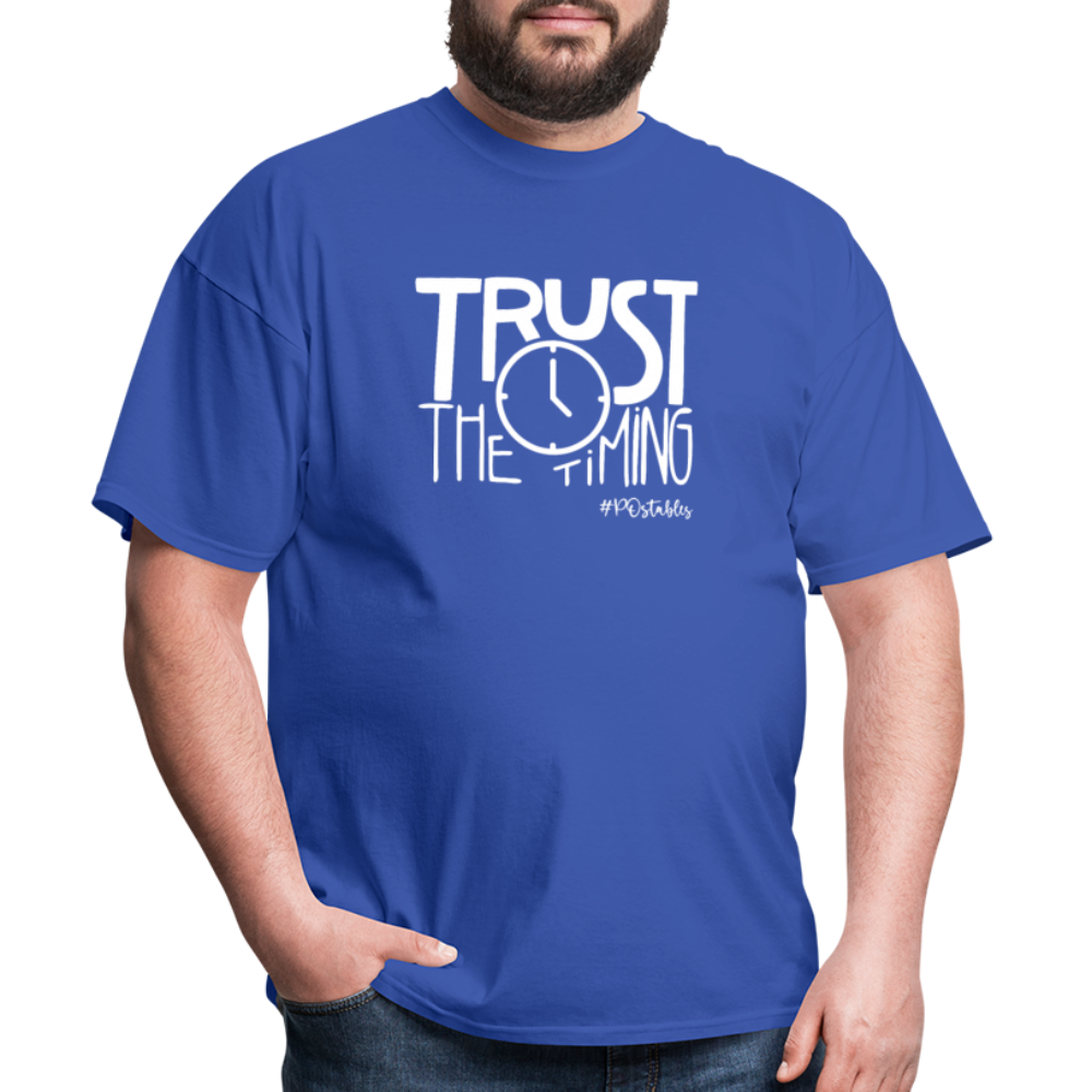 Trust The Timing W Unisex Classic T-Shirt - royal blue