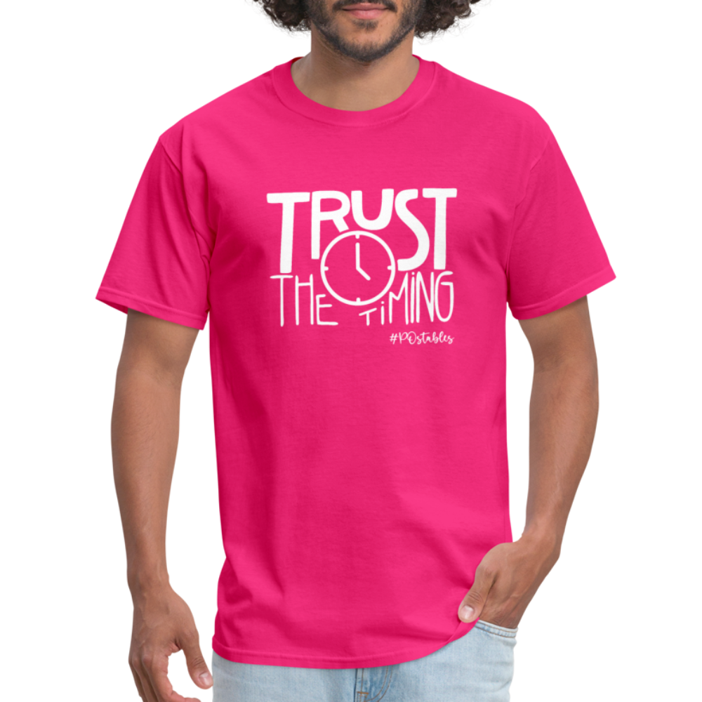 Trust The Timing W Unisex Classic T-Shirt - fuchsia