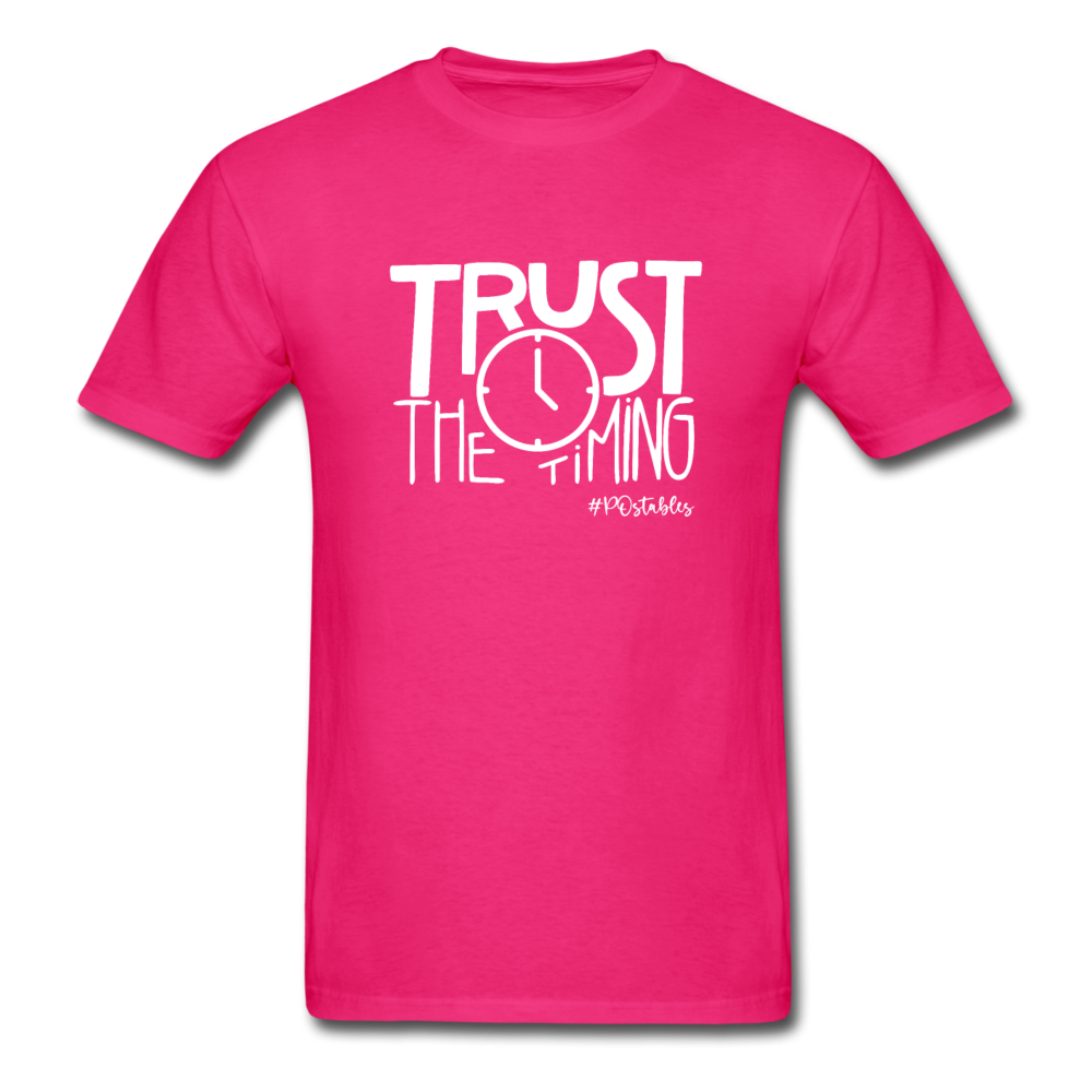 Trust The Timing W Unisex Classic T-Shirt - fuchsia