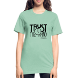 Trust The Timing B Unisex Heather Prism T-Shirt - heather prism mint