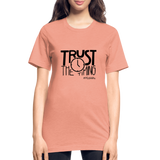 Trust The Timing B Unisex Heather Prism T-Shirt - heather prism sunset