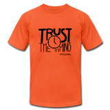Trust The Timing B Unisex Jersey T-Shirt by Bella + Canvas - orange