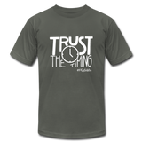 Trust The Timing W Unisex Jersey T-Shirt by Bella + Canvas - asphalt