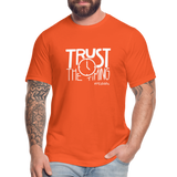 Trust The Timing W Unisex Jersey T-Shirt by Bella + Canvas - orange