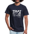 Trust The Timing W Unisex Jersey T-Shirt by Bella + Canvas - navy