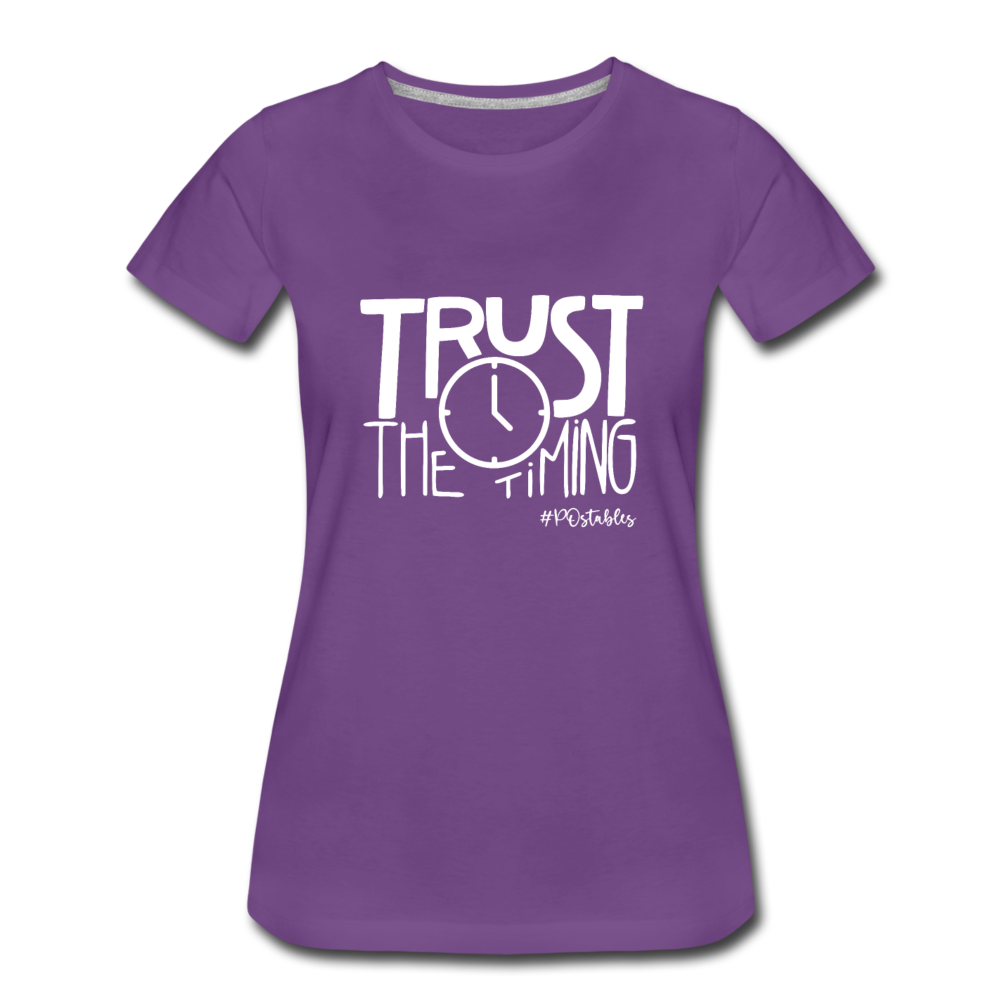 Trust The Timing W Women’s Premium T-Shirt - purple