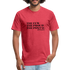 The Few The Proud The Postal B Fitted Cotton/Poly T-Shirt by Next Level - heather red