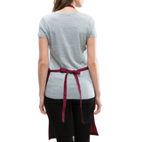 The Few The Proud The Postal W Adjustable Apron - burgundy